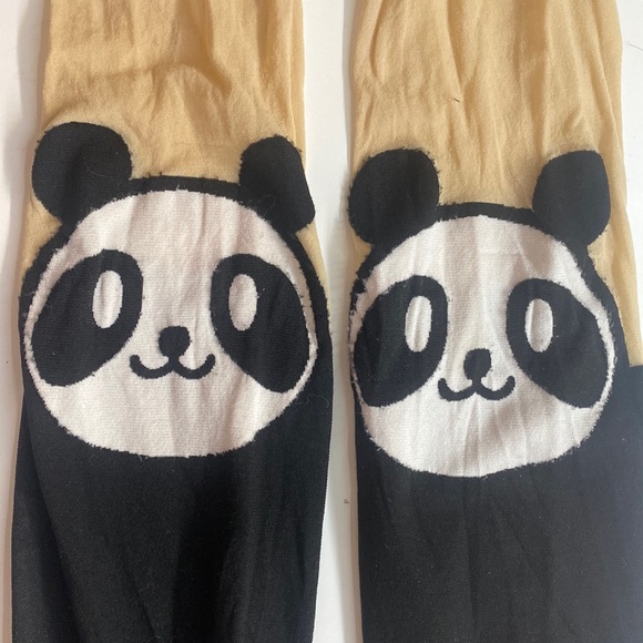 3/$20 Panda Face tights - Picture 1 of 5